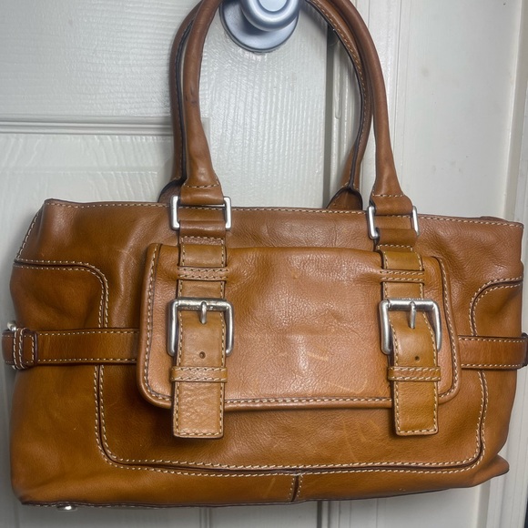 Michael Kors Handbags - Michael Kors Vintage Tan Leather Satchel shoulder bag